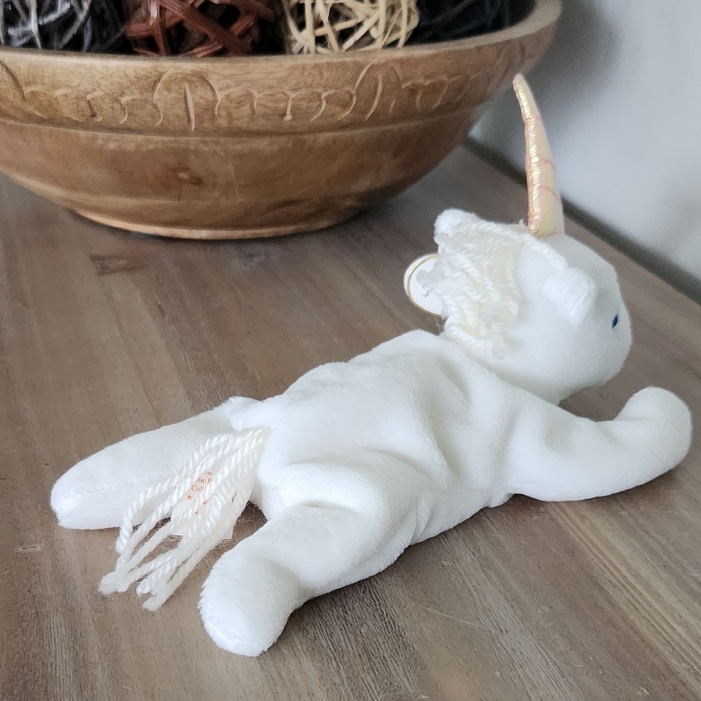 🦄 Ty Beanie Baby “Mystic” the White Unicorn 1993 – Excellent Condition - Picture 6 of 16